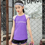 Kids Sports Running Set Girl Sport Suit Jogging Yoga Leggings Underwear Sportswear Gym Tights Fitness Tracksuit Training Clothes