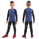 Kids Running Gym Compression Set Men Leggings Yoga Training Jogging Suits Sports T-shirt Children Fitness Tights Workout Clothes