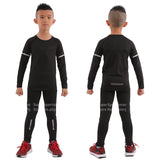 Kids Running Gym Compression Set Men Leggings Yoga Training Jogging Suits Sports T-shirt Children Fitness Tights Workout Clothes