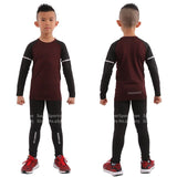 Kids Running Gym Compression Set Men Leggings Yoga Training Jogging Suits Sports T-shirt Children Fitness Tights Workout Clothes