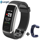 Longet Smart Wristband GT101 Color Screen Men Women Fitness Tracker Bluetooth Heart Rate Monitor Smart Bracelet for Running New
