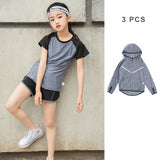 Girls Kids Running Sport Suit Jogging Yoga Underwear Sportswear Girl Gym Fitness Tracksuit Clothes Children Training Underwear