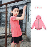 Girls Kids Running Sport Suit Jogging Yoga Underwear Sportswear Girl Gym Fitness Tracksuit Clothes Children Training Underwear