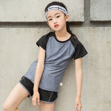Girls Kids Running Sport Suit Jogging Yoga Underwear Sportswear Girl Gym Fitness Tracksuit Clothes Children Training Underwear