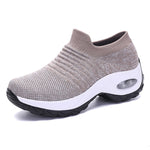 Height Increasing Women Shoes Sport Fashion Sneakers Sock Platform Gym Shoes Breathable Black Tennis Shoes Slip-On Ladies Shoes