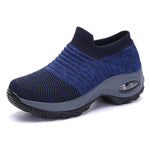 Height Increasing Women Shoes Sport Fashion Sneakers Sock Platform Gym Shoes Breathable Black Tennis Shoes Slip-On Ladies Shoes