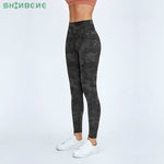 SHINBENE Classical 4.0Version Camo-Panther Fitness Workout Leggings Women Naked-feel 7/8 Length Squat Proof Gym Sport Tights