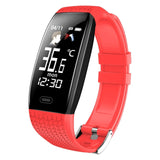 Lerbyee Smart Bracelet T5 Body Temperature Waterproof Fitness Tracker Sleep Monitor Heart Rate Smart Watch Bluetooth Men Women