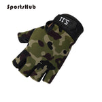 SPORTSHUB Anti-skid Half Finger Gym Gloves Body Building Training Wrist Glove for Dumbbell Fitness Exercise Weightlifting NR0119