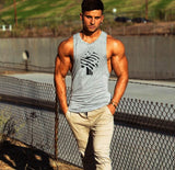 New Fashion Cotton Sleeveless Shirts Tank Top Men Fitness Shirt Mens Singlet Bodybuilding Workout Gym Vest Fitness Men
