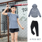 Kids Sports Running Set Girl Sport Suit Jogging Yoga Leggings Underwear Sportswear Gym Tights Fitness Tracksuit Training Clothes