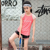Kids Sports Running Set Girl Sport Suit Jogging Yoga Leggings Underwear Sportswear Gym Tights Fitness Tracksuit Training Clothes