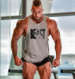 New Fashion Cotton Sleeveless Shirts Tank Top Men Fitness Shirt Mens Singlet Bodybuilding Workout Gym Vest Fitness Men
