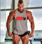 New Fashion Cotton Sleeveless Shirts Tank Top Men Fitness Shirt Mens Singlet Bodybuilding Workout Gym Vest Fitness Men