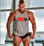 New Fashion Cotton Sleeveless Shirts Tank Top Men Fitness Shirt Mens Singlet Bodybuilding Workout Gym Vest Fitness Men