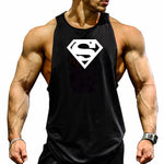 New Fashion Cotton Sleeveless Shirts Tank Top Men Fitness Shirt Mens Singlet Bodybuilding Workout Gym Vest Fitness Men