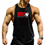 New Fashion Cotton Sleeveless Shirts Tank Top Men Fitness Shirt Mens Singlet Bodybuilding Workout Gym Vest Fitness Men
