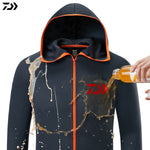 Daiwa Shirt Breathable Fishing Clothing Men Waterproof Fishing Shirts Long Sleeve Fishing Jacket Quick Drying Fishing Clothes