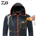 Daiwa Shirt Breathable Fishing Clothing Men Waterproof Fishing Shirts Long Sleeve Fishing Jacket Quick Drying Fishing Clothes