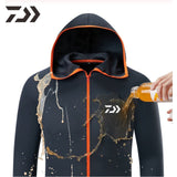 Daiwa Shirt Breathable Fishing Clothing Men Waterproof Fishing Shirts Long Sleeve Fishing Jacket Quick Drying Fishing Clothes