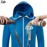 Daiwa Shirt Breathable Fishing Clothing Men Waterproof Fishing Shirts Long Sleeve Fishing Jacket Quick Drying Fishing Clothes