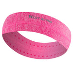 WEST BIKING Elastic Sweatband Sports Gym Hair Band Anti-Slip Breathable Women Men Basketball Fitness Volleyball Yoga Headband