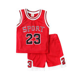 Promotion Children Sets Active Fashion Design Printing Letters Boys Sport Sets For 2-7 Years Kids Summer Wear